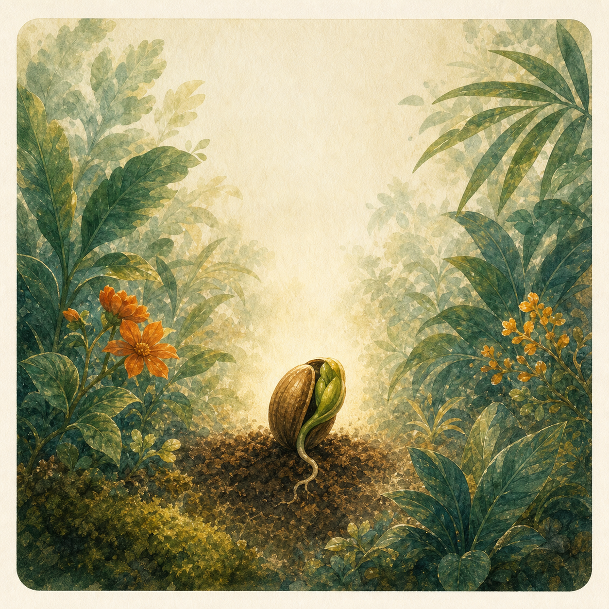 種を表す植物のイラスト